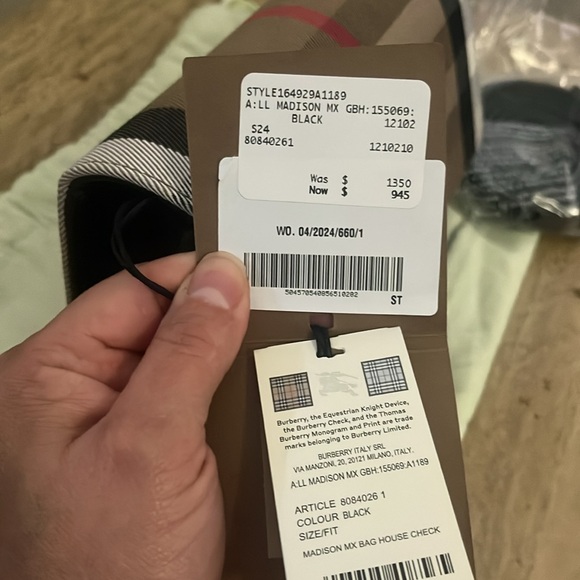 BURBERRY Madison MX Crossbody Bag Black Multi - Picture 6 of 9